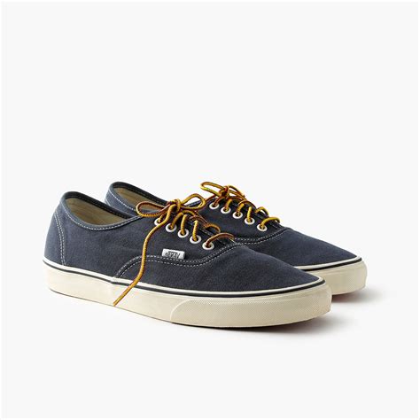 Vans For J Crew Washed Canvas Authentic Sneakers Sneakers Mens