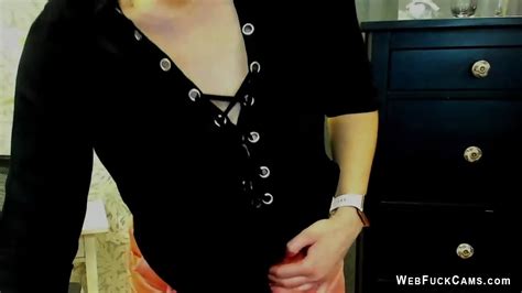 German Amateur MILF LUXvanessa Flashing Panties On Solo Webcam Show