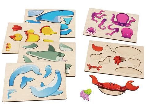 COFFRET PUZZLES 3D MAGNÉTIQUES Animaux marins