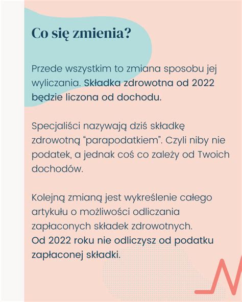 Składka zdrowotna od 2022 roku Polski Ład Wyjaśniam finanse