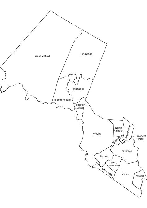 Image Passaic County Nj Municipalities Labeled