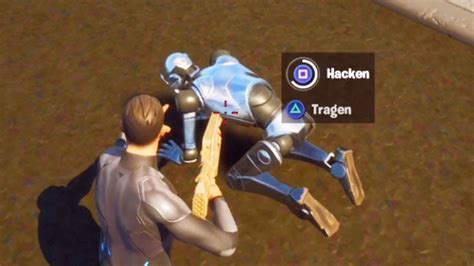 Hacke Stark Roboter Bei Stark Industries Fortnite Herausforderung Ort