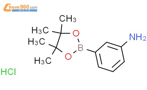 850567 51 03 氨基苯硼酸频那醇酯盐酸盐化学式、结构式、分子式、mol 960化工网