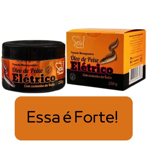 Pomada Massageadora Oleo De Peixe Eletrico Pote Shopee Brasil