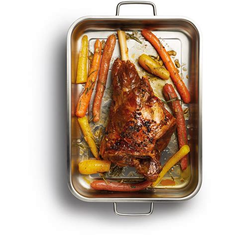 Masterclass Stainless Steel Heavy Duty 27x20cm Roasting Pan