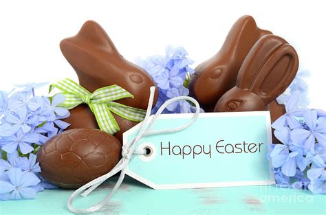 Happy Easter Chocolate Bunny Photograph By Milleflore Images Pixels