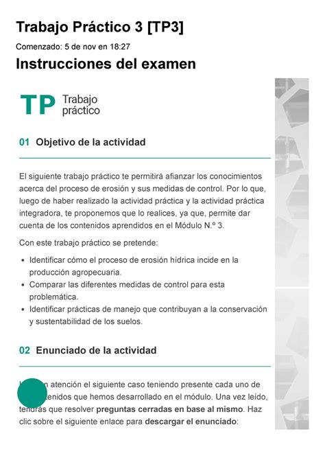 TP 3 92 Tp3 Trabajo Práctico 3 TP3 Comenzado 5 de nov en 18