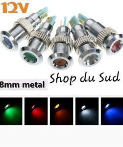 Voyant Metal a Led au Choix Témoin Guidon Moto Café Racer Harley Honda