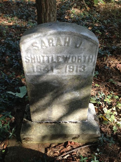 Sarah J Johnson Shuttleworth Monumento Find A Grave