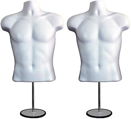 Amazon Giantex Male Mannequin Torso Adjustable Height Detachable