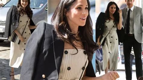 Meghan Markle Looks Gorgeous In £1450 Altuzarra Pinstriped Dress For Commonwealth Youth Forum