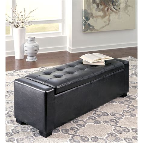 Ashley Signature Design Benches B010 209 Upholstered Storage Bench In