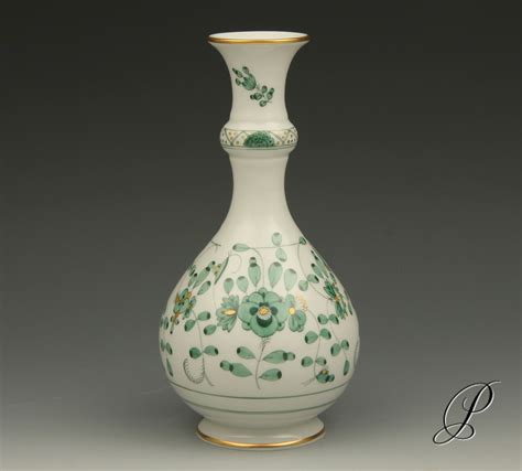 Vase Meissen Wahl Reiche Indische Malerei Gr N Porzellan Porcelain