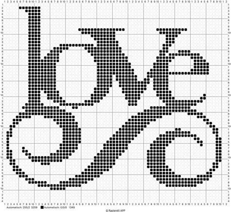 Printable Crochet Letters Graph