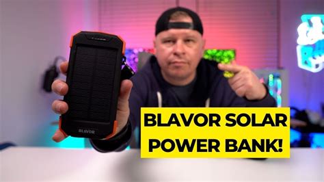 Blavor Solar Charger Power Bank Review Youtube