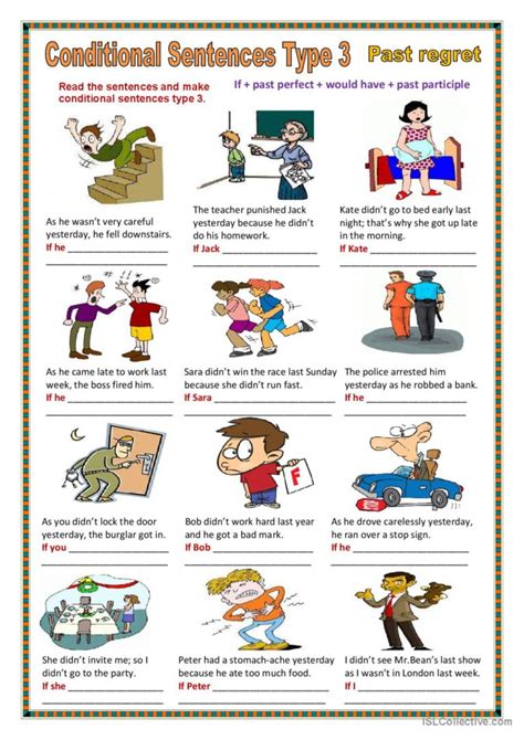 Conditional Sentences Type 3 English Esl Worksheets Pdf And Doc