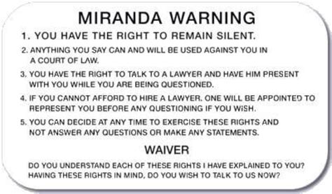 With Miranda Warning Waiver