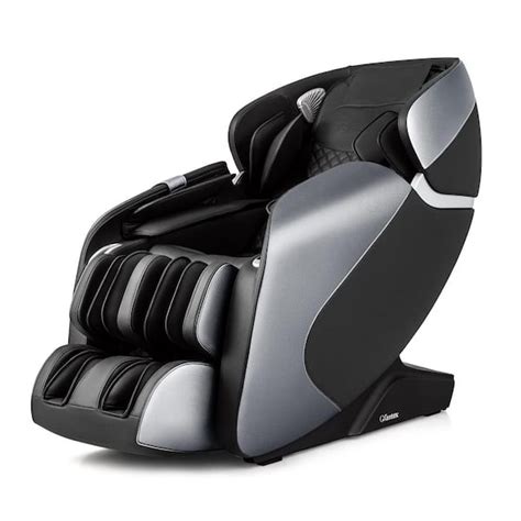 Costway Relaxe Black Pu Leather Full Body Massage Chair Zero Gravity With Sl Track Intelligent