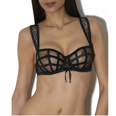 Soutien Gorge Corbeille La Belle En Cavale Noir Par Aubade