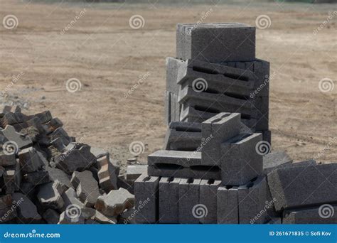 Bricks for Pavement Building Construction Stock Image - Image of cover ...