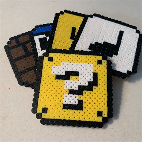 Perler Bead Coasters - Etsy