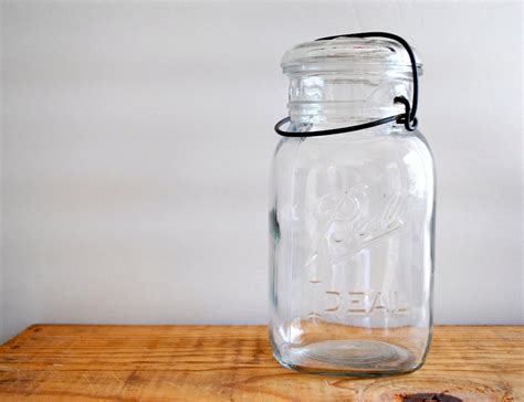 Vintage Ball Ideal Canning Jar Mason Ball Jars By Labiblioteca