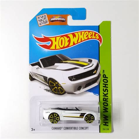 Hot Wheels Camaro Convertible Concept Branco Camaro Conversível HW Workshop Shopee Brasil