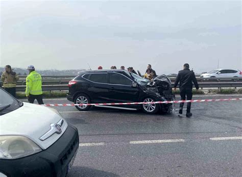 Büyükçekmece de Tıra Arkadan Çarpan Otomobil Sürücüsü Hayatını Kaybetti