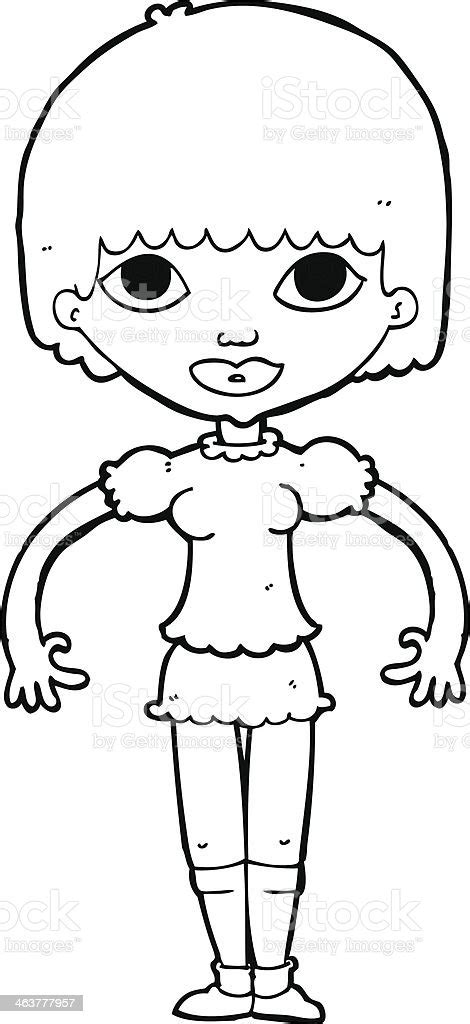 Cartoon Girl Stock Illustration Download Image Now Adult Bizarre Cheerful Istock