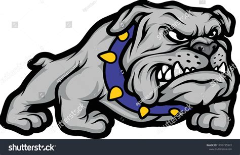 Bulldog Cartoon Illustration Vector Design Stock Vector (Royalty Free ...