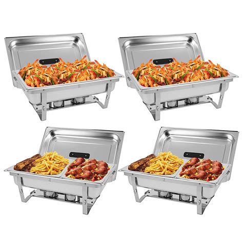 Horestkit Heavy Duty Qt Chafing Dish Buffet Combo Set Foldable