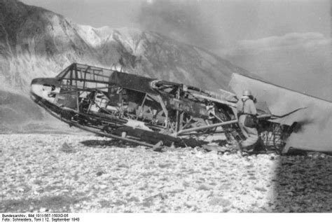 One Of The Gliders That Crashed During The Landing Raid Paratrooper