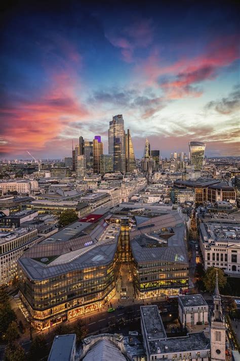 The Skyscrapers And Skyline Of The City Of London Stock Image Image