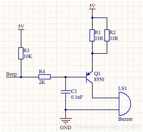 蜂鸣器电路原理图 Csdn博客