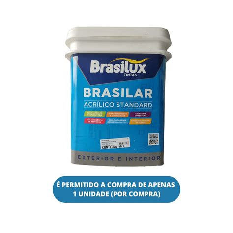 Brasilux Brasilar Acrilico Fosco St Branco Neve L Doce Lar Tintas