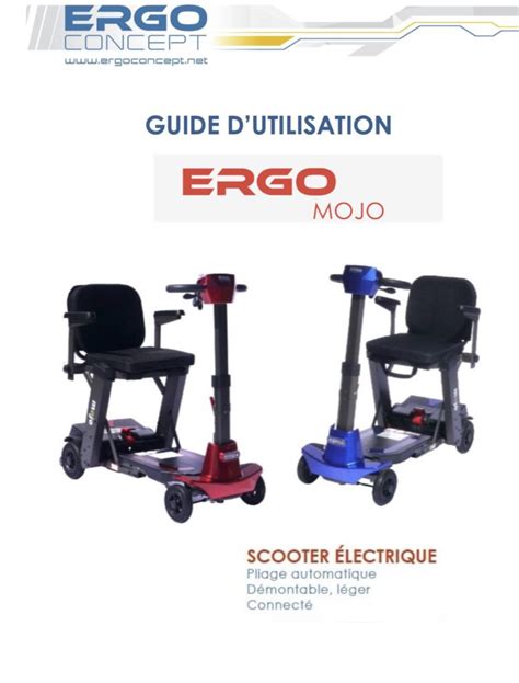 Scooter Lectrique Ergo Mojo Pliable Et Compact Ergoconcept