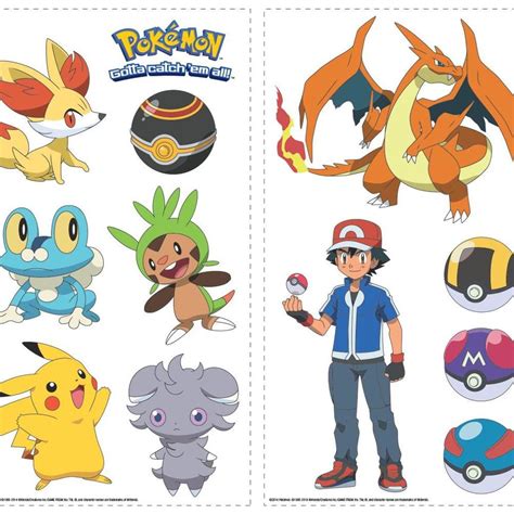 POKEMON XY PEEL AND STICK WALL DECALS |Peel And Stick Decals |The Mural ...