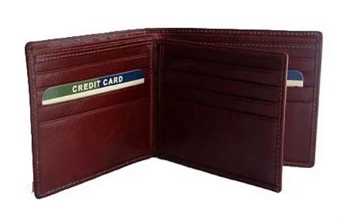 Male Bi Fold High Quality Leather Gents Wallet Brown Card Slots 8 At