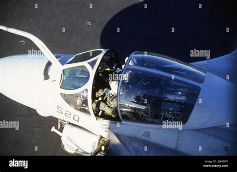 Pilots in the cockpit of their A-6 Intruder Stock Photo - Alamy