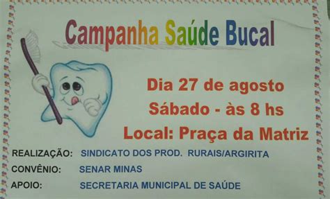 Prefeitura Municipal de Argirita Campanha de Promoção à Saúde Bucal