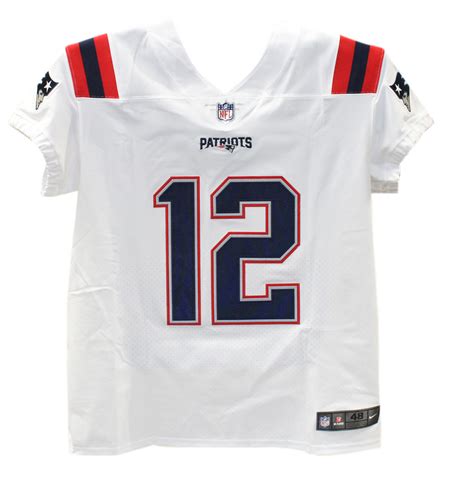 Tom Brady Signed New England Patriots Nike White Elite Jersey FAN ...