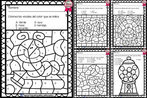 Colorea Y Descubre El Dibujo Con Sílabas Letras Y Números Material Educativo