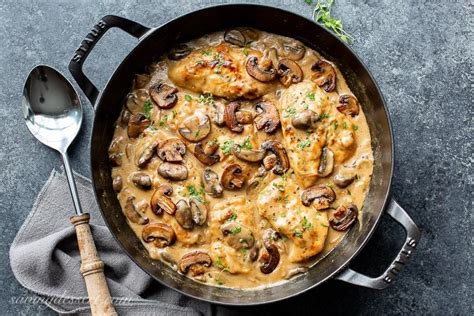 Skillet Chicken And Mushroom Wine Sauce Saving Room For Dessert