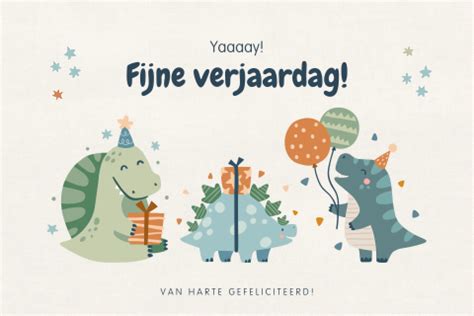 Felicitatie Kind Verjaardag Met Foto En Grappig Monster