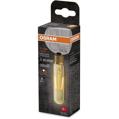 Ampoule Tubulaire Classique Osram Vintage W Lm