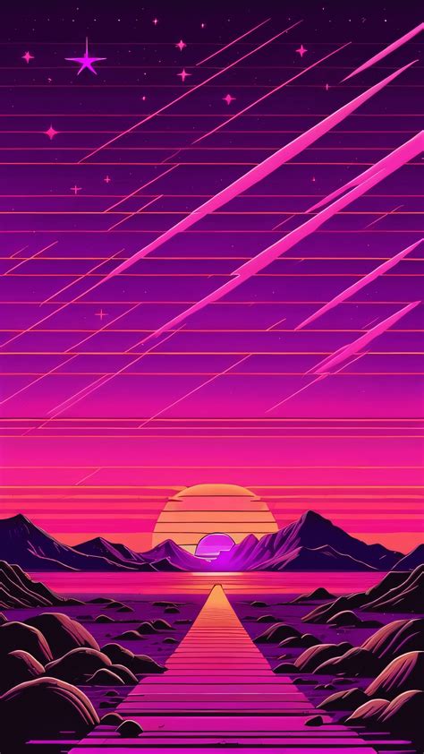 Neon Synthwave : r/MobileWallpaper