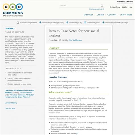 Sample Intro To Case Notes For New Social Workers Notes Case Management