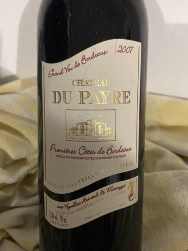 Ch Teau Du Payre Premi Res C Tes De Bordeaux Vivino Us