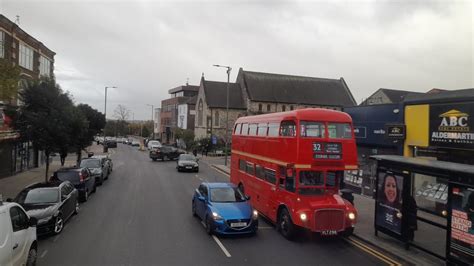 Vintage Bus Ride Through Hendon Town Centre During The Hendon Garage