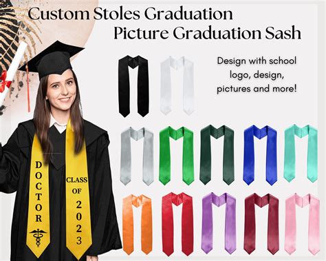 Custom Graduation Stoles Fast Shipping Informacionpublica Svet Gob Gt